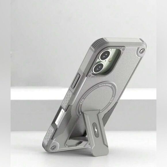 Rugged Armor iPhone 16 Pro Max Case – Heavy Duty with Kickstand & Magnetic Ring - Picture 3 of 9